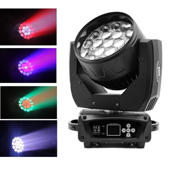 

LED Wash Zoom Moving Head Light/19x15W RGBW 4in1 DMX512 Wash Beam Effect Stage Lights/19 Eyes Bee Stage Light LED Stage Machine
