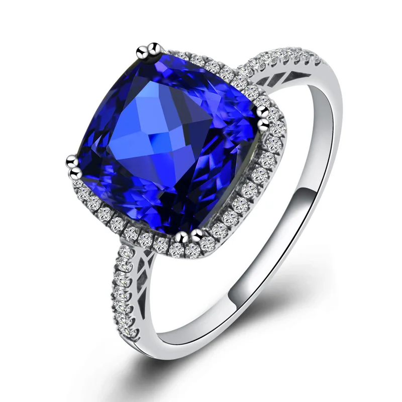 Colorway sapphire ring 3 colors Gemstone rings 925 sterling silver ...
