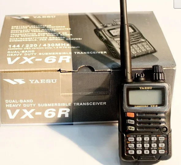 Yaesu VX 6R двухстороннее радио Yaesu VX-6R 144/430 МГц погружной двухдиапазонный 5 Вт FM трансивер