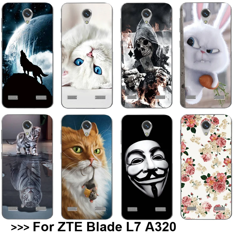

Various Patterned Case For ZTE Blade L7 A320 5" Soft TPU For ZTE Blade L7 A320 BA320 Case Phone Back Cover For ZTE Blade L7 Case