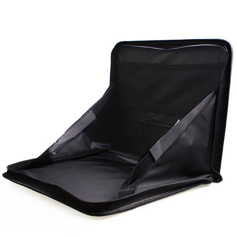 Black Laptop Computer Stand Tray Desk Table Folding Car Seat Back Storage Bag Safety Multi-function Computer Rack Car Organizer