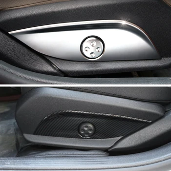 

2pcs Car Carbon Fiber Texture Interior Seat Adjust Panel Switch Button Cover Trim For Mercedes Benz E C GLC GLS Class W212 W205