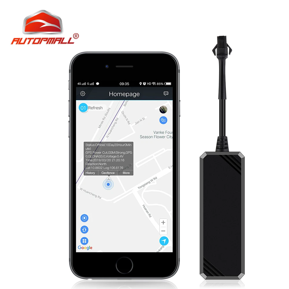 

Car GPS Tracker Waterproof IP65 Mini GPS Tracker Real-time Track Google Maps Shock Cut Line Alarm GPS Locator Geo-fence Free APP