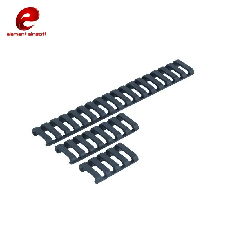 Element Airsoft RIS Picatinny Rail Cover Stripe 18 Rail Picatinny Slot Ladder EX330 - Цвет: BK