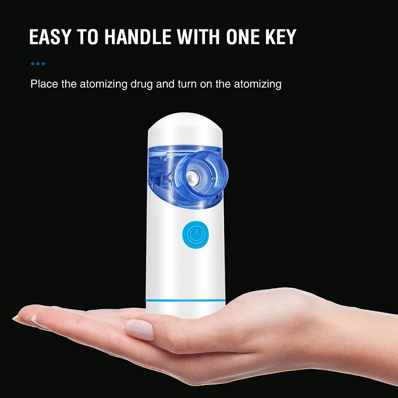 

NEW Asthma Atomizer Inhaler Portable Nebulizer Facial Steamer Handheld Ultrasonic Mesh Nebulizer For Adult Kid Health Care