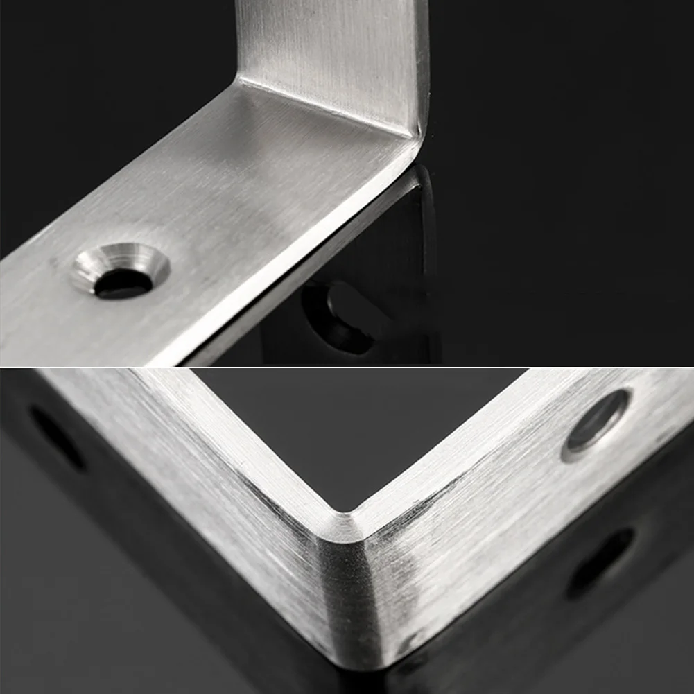 

2 Pcs Stainless Steel Detachable L-Type Bracket Shelf Support Wall Mount Corner Brace Joint MAL999