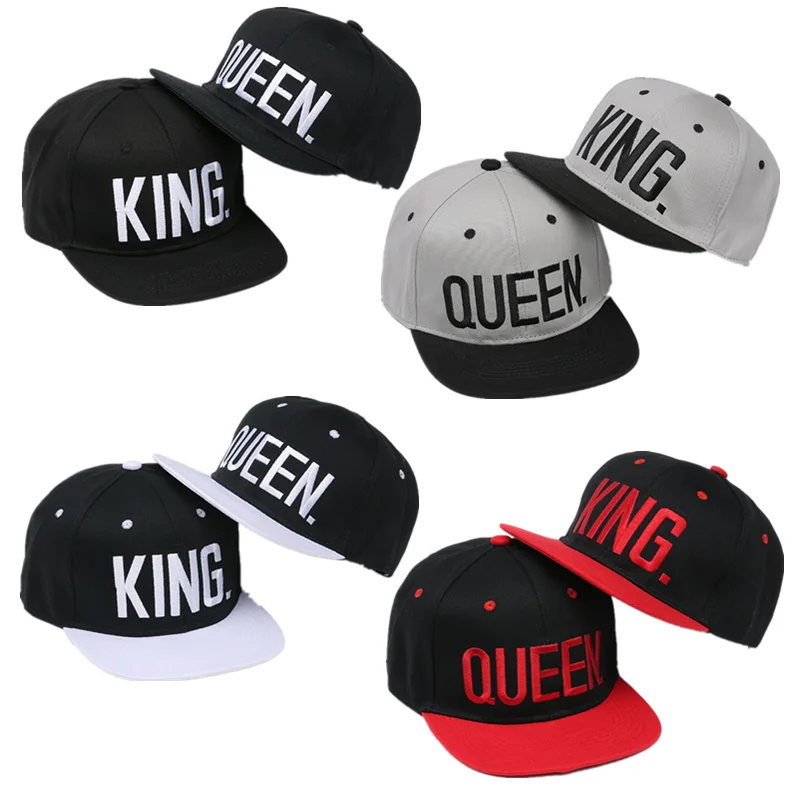 Prix pour 2016 nouveau ROI REINE Snapback Amoureux Casquette de baseball Lettre Designer Marque Hip Hop Garçons Filles Chapeaux Mne Femmes sport chapeaux Prix pour 2016 nouveau ROI REINE Snapback Amoureux Casquette de baseball Lettre Designer Marque Hip Hop Garçons Filles Chapeaux Mne Femmes sport chapeaux