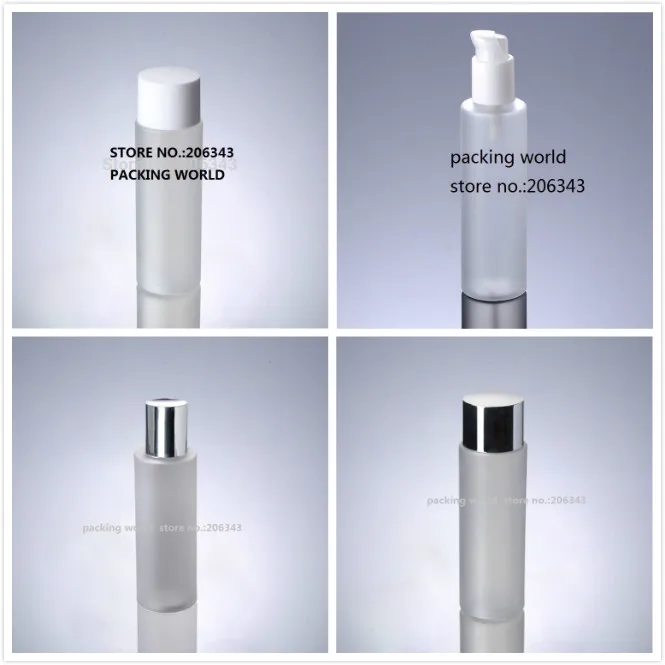 

100ml frosted PET BOTTLE or plastic bottle with plastic white lid for serum/lotion/toner/emulsion packing