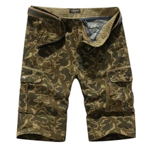 Повседневные мужские шорты Карго Новое поступление Топ Дизайн камуфляжные мужские шорты верхняя одежда лето горячая распродажа качественная хлопковая брендовая одежда