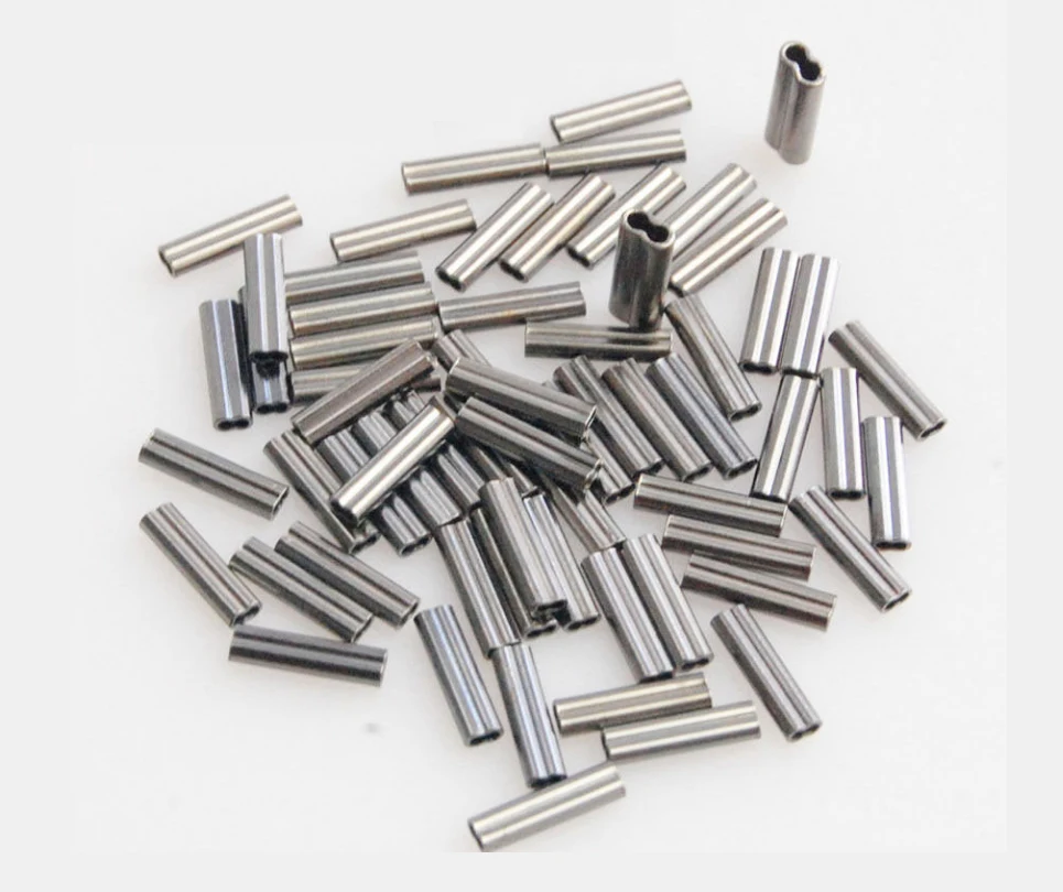 50 Pcs Copper Tube Fishing Line Connector Double Hole Crimping Sleeves Set Box Tackle Accessories huismerk kopen in de aanbieding 50 Pcs Copper Tube Fishing Line Connector Double Hole Crimping Sleeves Set Box Tackle Accessories huismerk kopen in de aanbieding