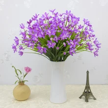 Искусственные цветы для дома, улицы, свадьбы, дома, офиса, украшения, праздничный интерьер, шелковые искусственные орхидеи, цветы