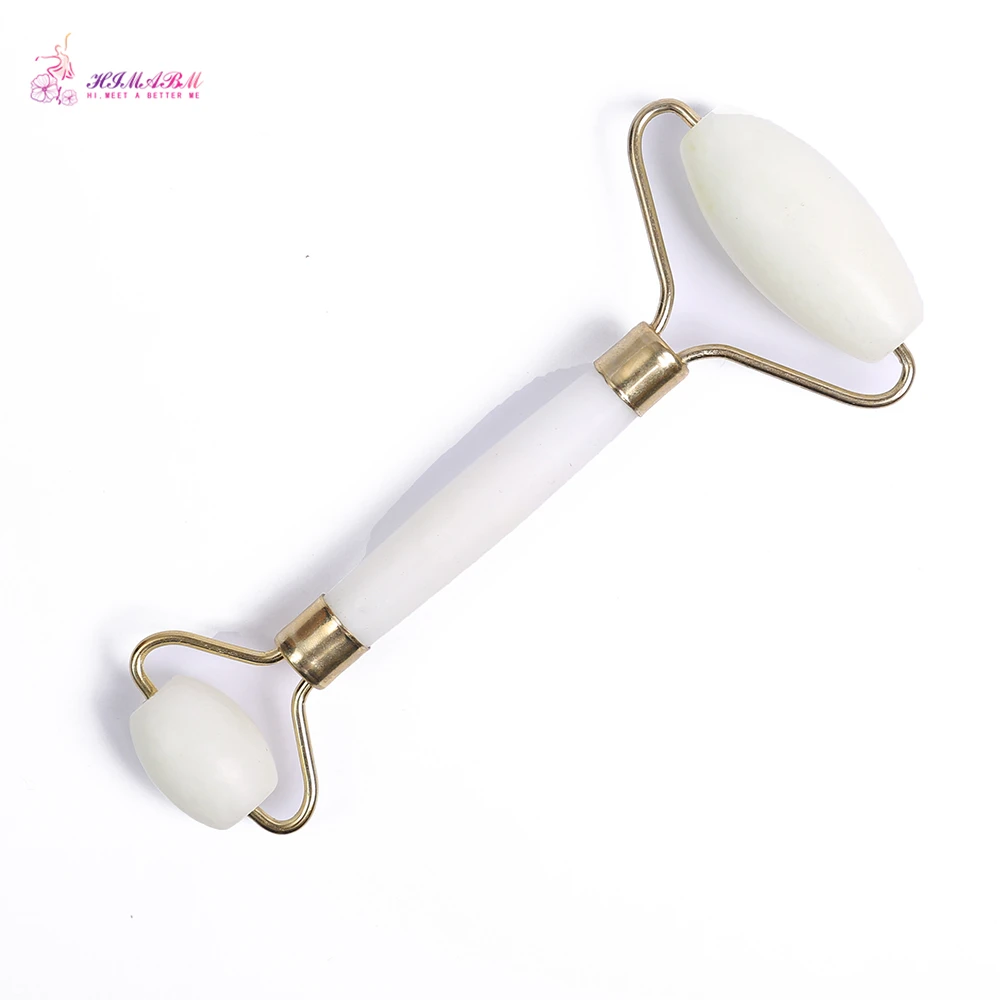 HIMABM Natural White Colour Xiuyan Jade Guasha Facial Beauty Massage Tool Jade Roller Face Thin massager HIMABM Natural White Colour Xiuyan Jade Guasha Facial Beauty Massage Tool Jade Roller Face Thin massager