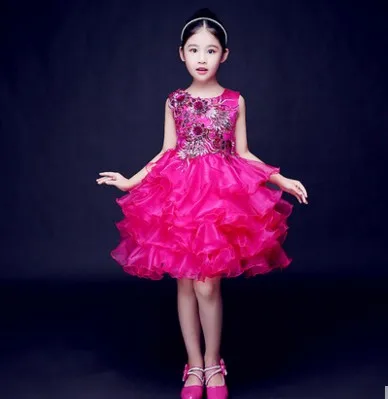 Платье для приема принцессы; юбка для девочек; большая юбка; детское платье для дня рождения; одежда для выступлений