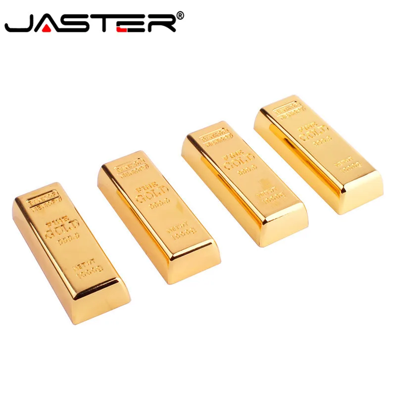 JASTER Металлическая Имитация золотых стержней модель USB флеш-накопитель карта Золотой памяти 4 ГБ/8 ГБ/16 ГБ/32 ГБ U флэш-накопитель