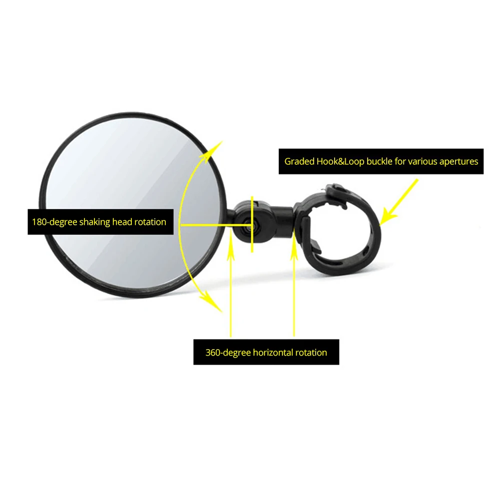 Новинка, мини регулируемое Велосипедное Зеркало заднего вида для велосипеда, велосипедный руль, гибкое безопасное зеркало заднего вида 360 градусов, зеркало заднего вида
