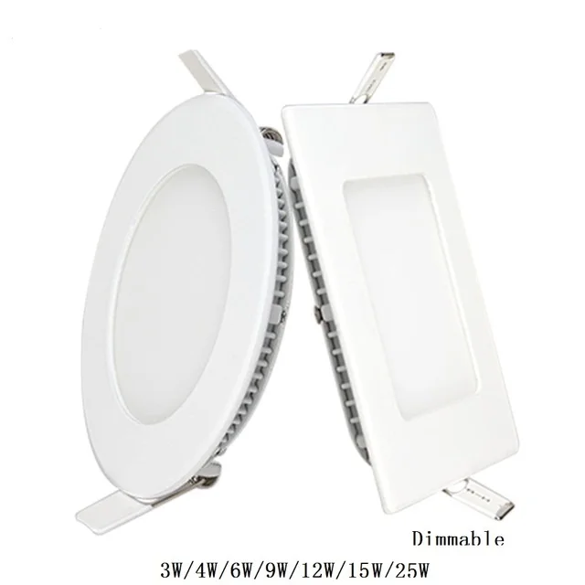 25 Watt Dimmable Ultra thin design LED Dimmable Ceiling Recessed Grid Downlight / Slim Square
