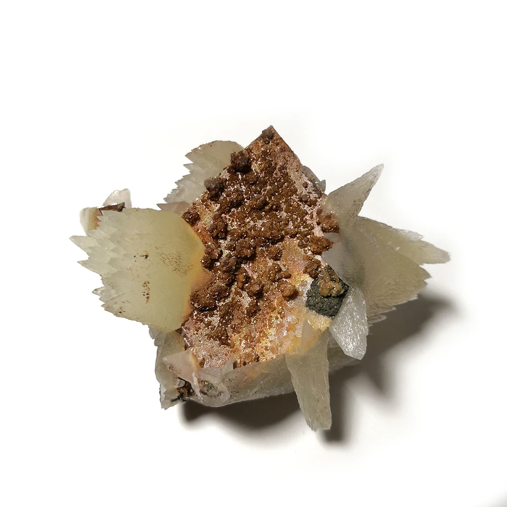 

144g Newly listed Stones and Minerals Rock YELLOW CALCITE Crystal Y4-44