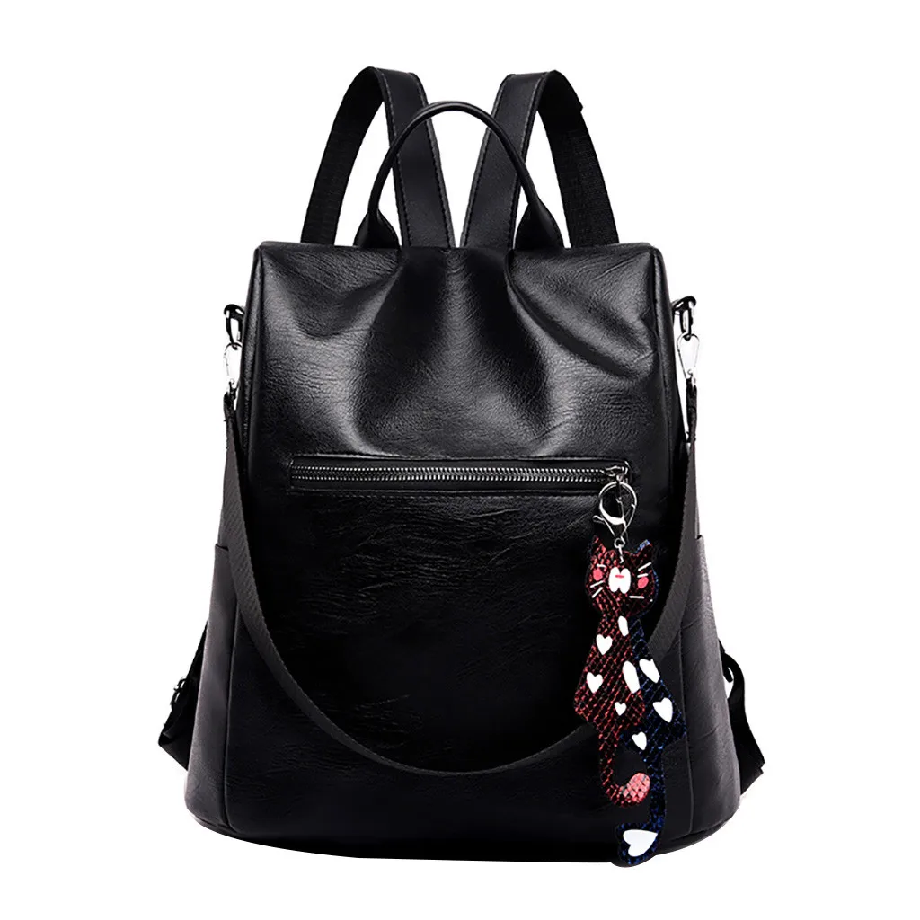  Bag Women Color Matching Wild Fashion Leisure Travel Bag Student Bag Backpack - 33019757938