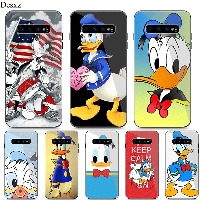 

Mobile Phone Case For Samsung A10 A20 A30 A40 A50 A60 A70 S7 Edge S8 Plus Note 8 9 S10 Cover Donald Duck Art Shell