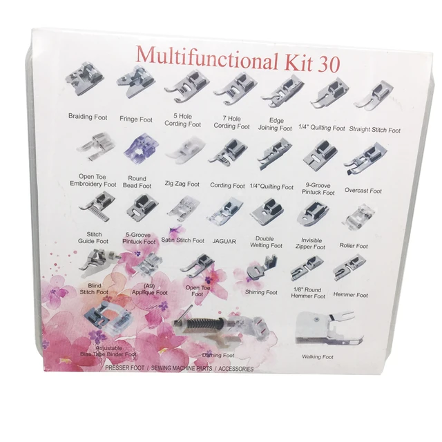 Domestic Sewing Presser Foot Set Walking Foot For Singer Brother Gorgeous Elna Walking Foot Sewing Machine Domestic Sewing Presser Foot Set Walking Foot For Singer Brother Gorgeous Elna Walking Foot Sewing Machine