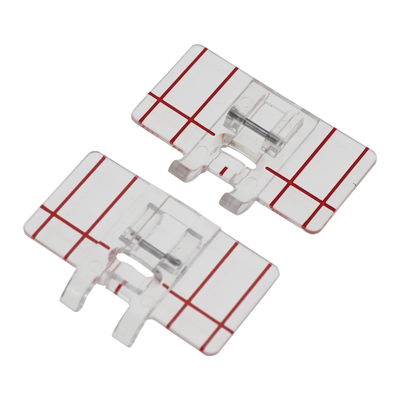 

Simple Mini Clear Plastic Parallel Stitch Foot Presser for Multifunction Domestic Sewing Machine Parallel Stitch Sewing Tool