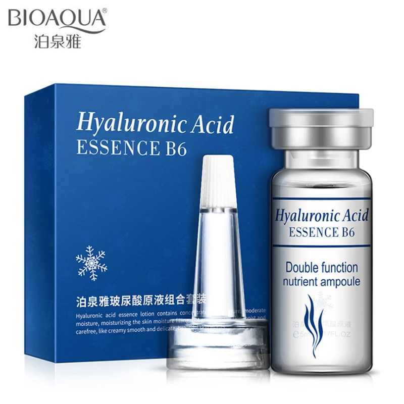 

Bioaqua Brand Moisturizing Hyaluronic Acid Vitamins Serum Facial Skin Care Anti Wrinkle Anti Aging Collagen Essence Liquid 10pcs