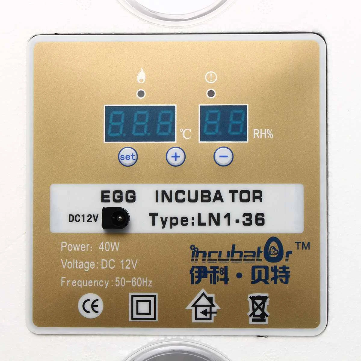 36 Eggs Automatic Digital Family Eggs Incubator Chicken Poultry Hatcher Home Foam Waterbed Incubator Farm Incubation Tools