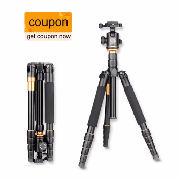 

EACHSHOT QZSD Q666 Tripod With Q-02 360 Degree Swivel Fluid Head For Canon For Pentax For Sony For Olympus DSLR Camera