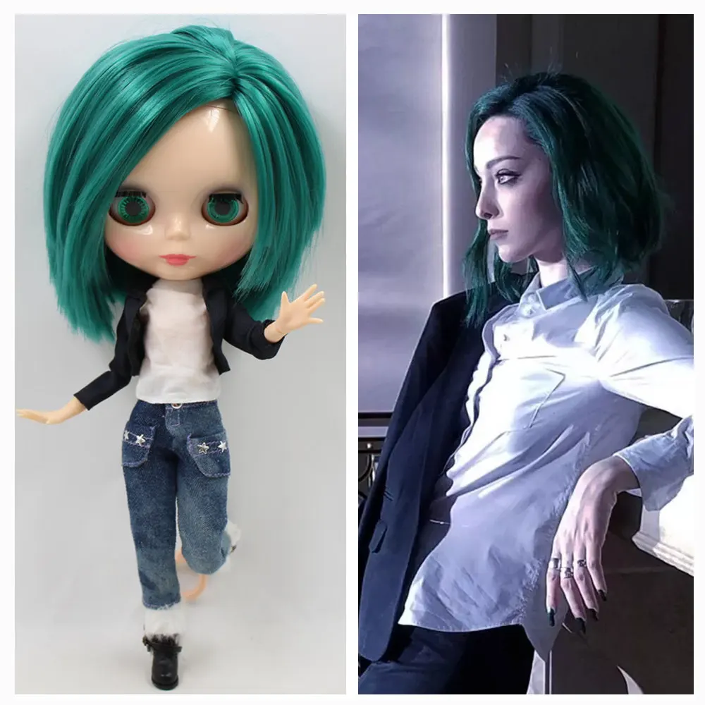 Кукла Nude Blyth Люди Икс: одаренный Polaris серия Marvel No. BL1206 шарнир тела зеленые волосы 1/6 фабрика Blyth