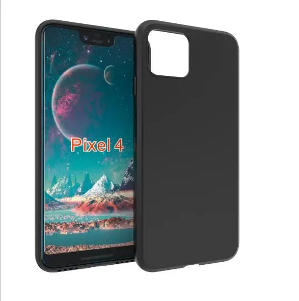 

For Google Pixel 4 Case Black Soft TPU Matte Silicone Case Cover For Google Pixel 4 XL Coque