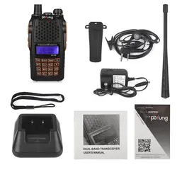 10 шт. Новый BAOFENG uv-6r Двухканальные рации pofung uv6r двухстороннее Радио 5 Вт 128ch UHF/VHF Dual Band обрабатываются трансивер