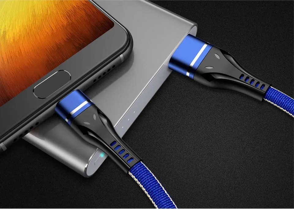 Нейлоновый кабель Micro USB для зарядного устройства, кабель Microusb для samsung Xiaomi, быстрая зарядка, кабель Micro USB для мобильного телефона