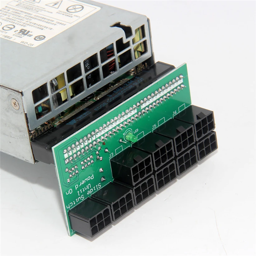 DPS-1200FB / QB 6 Pin A Power Supply Breakout Board Adapter For Ethereum Mining Futural Digital Drop Shipping AUGG2 power board dps 182bp