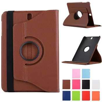 

New arrival 360 Rotating Case Flip Stand Smart Cover PU Leather Case for Samsung Galaxy Tab S3 9.7 T820 T825 Tablet Fundas
