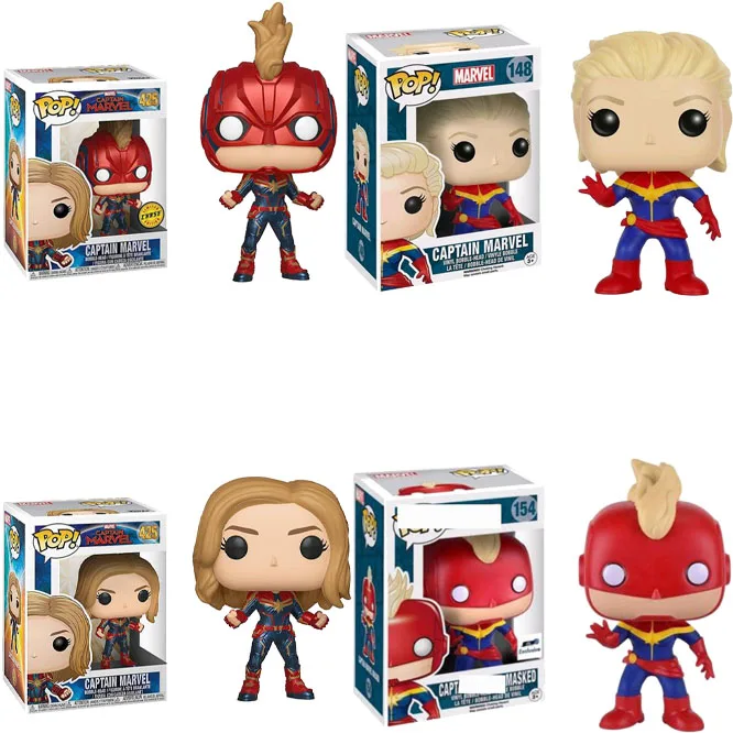 

Funko POP Anime Captain Marvel Vinyl Doll Boy Girl Friend Birthday Movie Action Figure Collectible Toys
