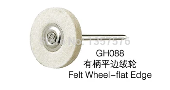 

FREE SHIPPING 100pcsGH088 Mounted rotary flat edges, mini dental jewelry burnishing engraving polishing cloth wheel,shoes wheels