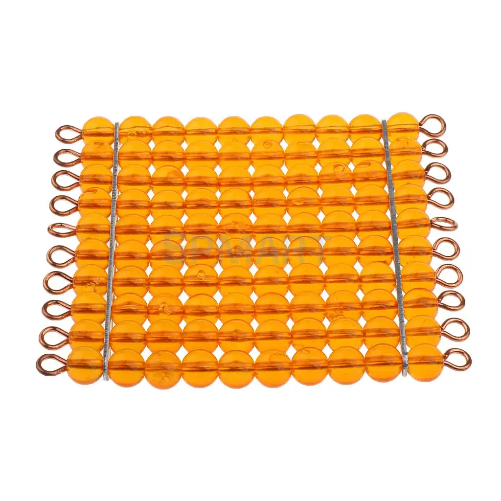 Montessori Mathematics Material Beads Bar for Kids Preschool Early Learning Educational Toys Christmas Gifts