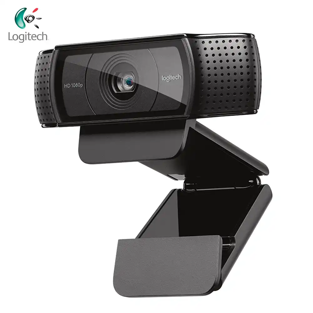 logitech c930e webcam with cover hd smart 1080p camera for