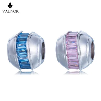 

Surrounded by gems 925 Sterling Silver beads charms fit Bracelets Never change color DDBJ007
