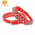 DOGGYZSTYLE-Leather-Harness-Collar-Studded-Round-Spikes-Dog-Collar-And-Traction-MushRoom-Puppy-Dog-Pet-Collar.jpg_640x640_