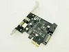 PCI-e-tarjeta de poste elevador tipo C PCIe a USB-C 2.4A, cargador rápido + adaptador de expansión de minero frontal de 19 pines, PCI-e Express a USB 3,1 ► Foto 2/6