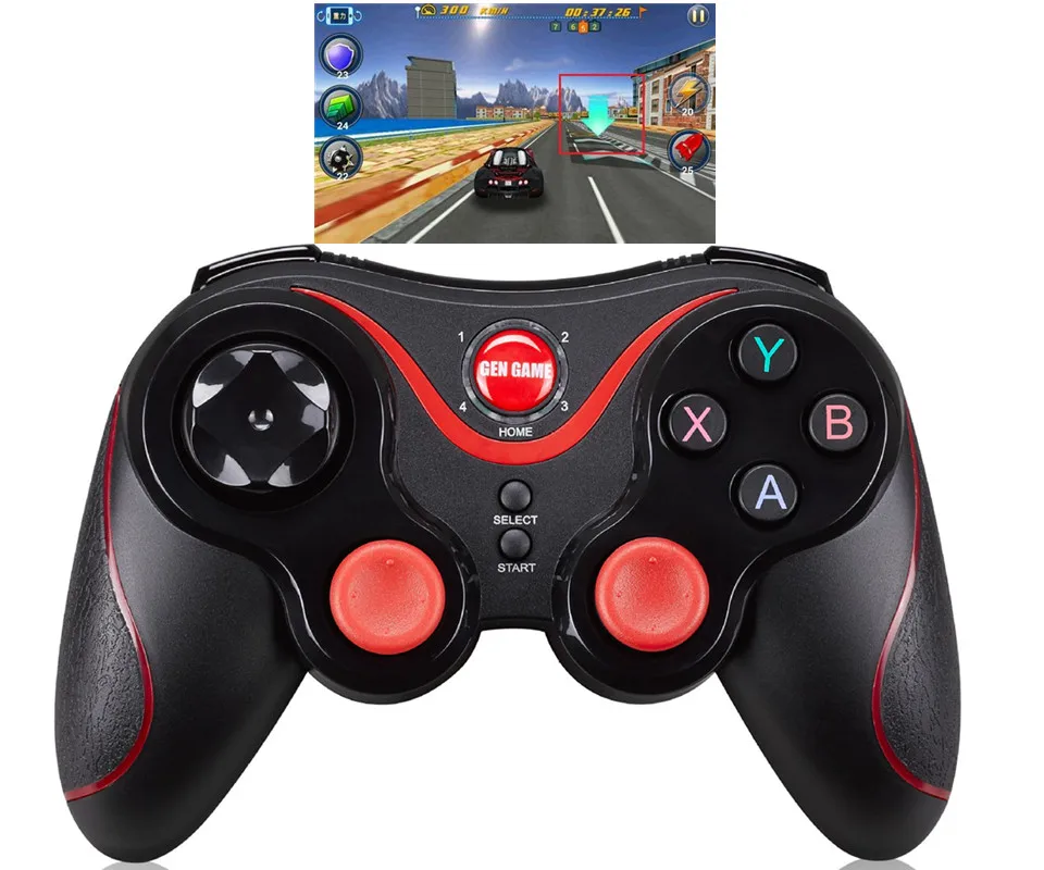S3 Bluetooth Gamepad wirless Joystick Gaming Controller joysticks Black for Android Smartphone Android Tv Box