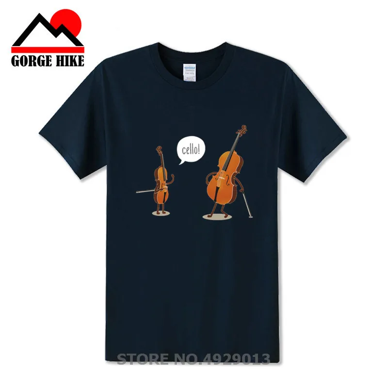 

Fashion Cello Violin Printed T-shirt Men T Shirts Country Brothers Tshirt Tops Father Day Tees Cotton Clothes Custom For Student