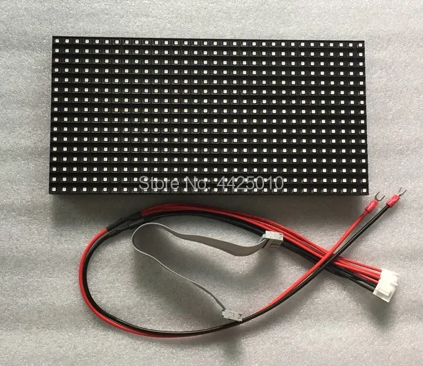 

Shen Zhen P8 outdoor LED Display module HUB75 interface ASLLED P4 SMD 1/8 scan current 256*128mm IP65 Containing wire