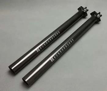 

free shipping Bike carbon Seat Post Tube 27.2/30.8/ 31.6X350MM/400MM Road Cycling Bicycle carbon Bike Seat Post 3k black