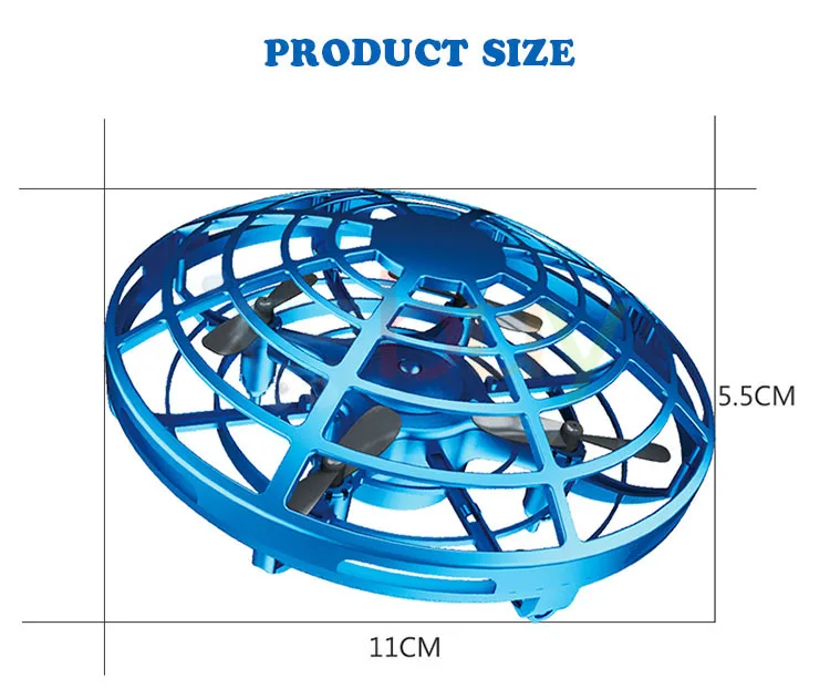 Мини UFO Дрон игрушки Инфракрасный зондирование управление интерактивный самолет жесты индукции управления led высота удержания Квадрокоптер для детей