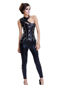 

Women's Sexy Steampunk Corset Steel Boned Lady Overbust Corset S-2XL