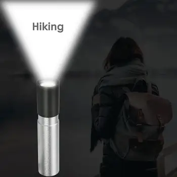 

Portable Rechargeable LED Flashlight Aluminum Alloy Torch Outdoor Lighting