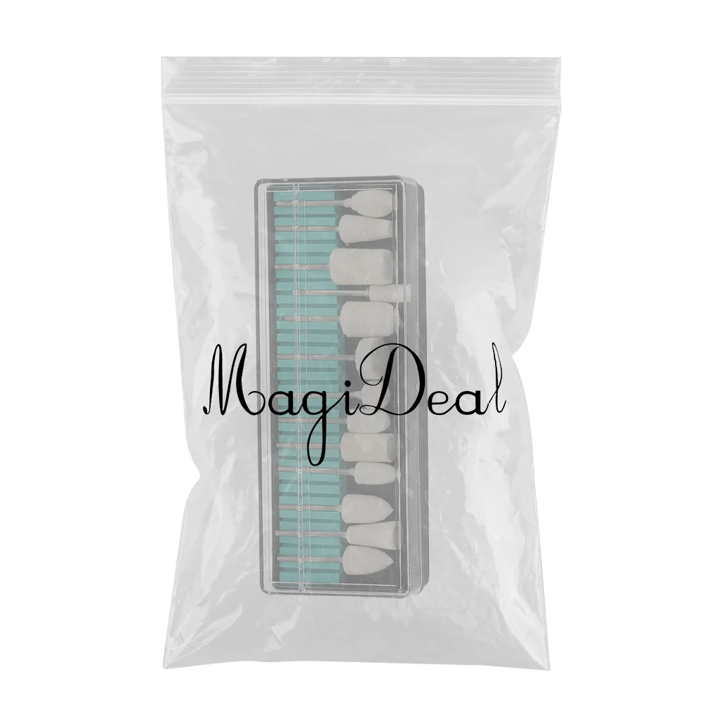 13pieces Nail Art Grinding Head Tools Ceramic Polishing Buffer Files Electric Drill Bits Polished Accessory Nail Art Tools