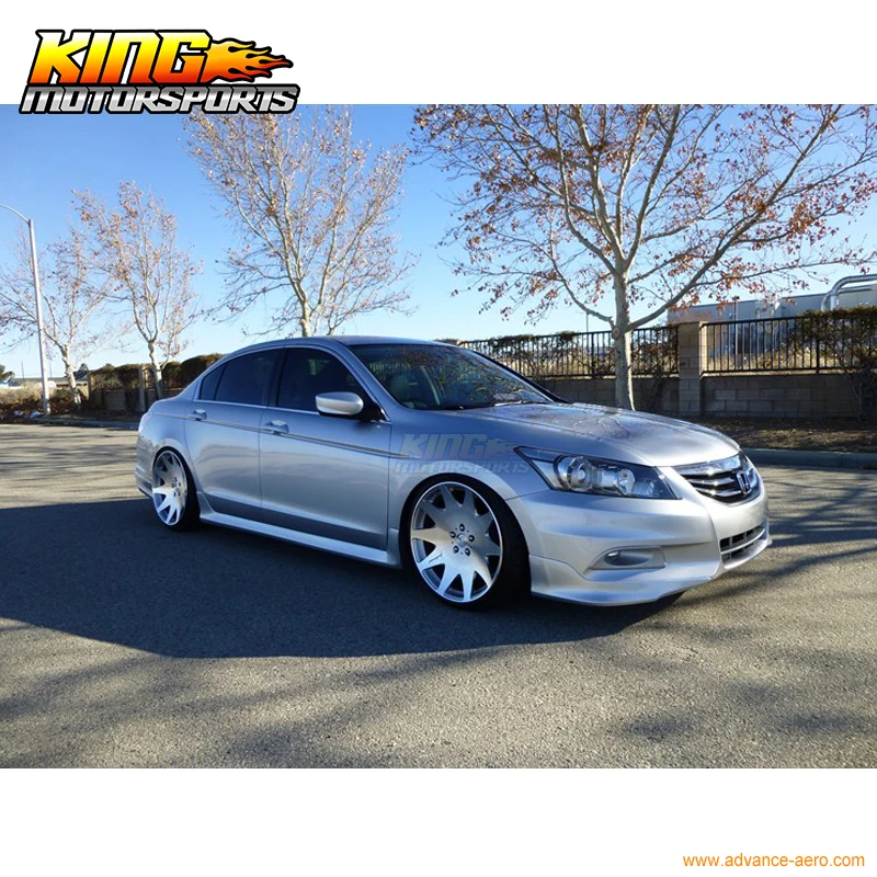 Для 08-12 Honda Accord Sedan 4Dr оригинального стиля полипропиленовые боковые юбки PP Global по всему миру